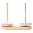 thumbnail image 1 of Yarn Holder Solid Wood Bobbin Cupcake Spindle Storage Winder Stand High Quality Fiber Crocheting Tool Kit Sewing Thread Big Base, 1 of 6