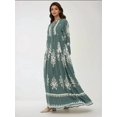 thumbnail image 4 of Printed Long Sleeve Viscose Maxi Dress, 4 of 7