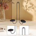 thumbnail image 6 of CoudarTitie Candle Sconce Pillar Candles Stand Iron Wall Candle Holder Decorative for Dining With Circle, 6 of 9