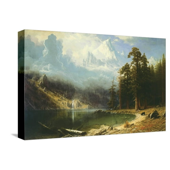Art.com Mount Corcoran Stretched Canvas Print Wall Art by Albert Bierstadt, 18" x 12"