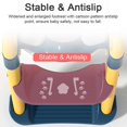 thumbnail image 3 of Potty Training Toilet Seat with Step Stool Ladder Handle Foldable Toilet Trainer Seat 2-Level Pedal Height Adjustable for Boys & Girls Toddler Kids, 3 of 4