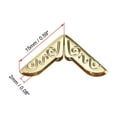 thumbnail image 2 of Unique Bargains Metal Book Corner Protectors Edge Cover Guard 15 x 15 x 2mm Gold Tone 30 pcs, 2 of 3