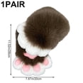 thumbnail image 7 of Jiibva Cat Claw Mittens Cartoon Plush Gloves for Halloween Carnival Party or Stage Performance, 7 of 7