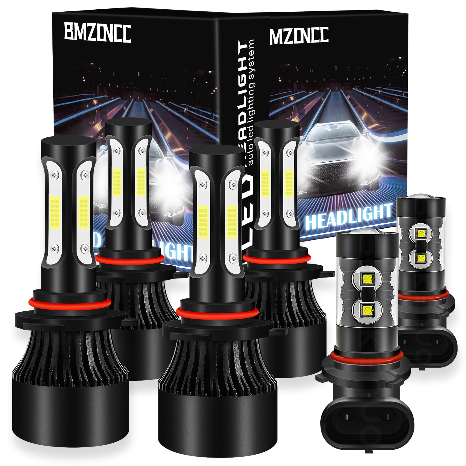 Low Beam - H1 LED Headlight Kit - 6000K 8000LM With Philips ZES