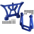 thumbnail image 2 of 2-Pack Aluminum Front and Rear Shock Tower Set Upgrade Parts for 1/10 Traxxas 2WD Slash Stampede Rustler VXL Blue-Anodized, 2 of 4