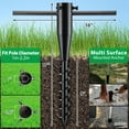 thumbnail image 4 of No Dig Portable Umbrella Holder,Umbrella Anchor Holder for Tree,Flag,String Lights Pole,Fishing Rod, 4 of 7