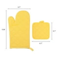 thumbnail image 7 of Unique Bargains Pot Holders Heat Resistant Kitchen Gloves Yellow 4.7x13.8inch, 7 of 7