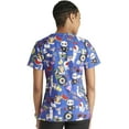 thumbnail image 5 of Cherokee Prints Scrubs Top For Women V-Neck Print CK651, 5 of 5