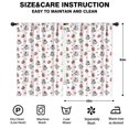thumbnail image 2 of Blackout Kids Curtains,White Cow Strawberry Heart Pattern Childrens Insulated Curtains Set Of 2,Bedroom Essentials,Toddler Room Decor 42x63in(106x160cm), 2 of 5