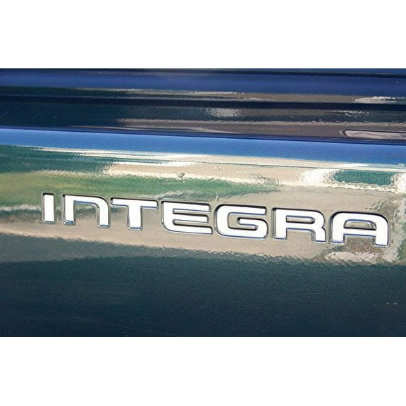 BDTrims | Bumper Letters fits Acura Integra 1994-1997 Plastic Inserts Front & Rear Set (Chrome)