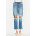 thumbnail image 4 of Kancan Distressed Frayed Hem Cropped Jeans, 4 of 5