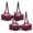 Hot Pink, variant on Plus Size Lace Bras for Women 2 Pack Floral Embroidery Underwire Bra Full Coverage Push Up Brassiere Adjustable Straps Minimizer Bras Gold 4XL