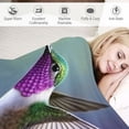 thumbnail image 3 of ARISTURING Bird and Floral Blankets Hummingbird with Pink Flowers Leaves Throw Blankets Cozy Flannel Super Soft Premium Lightweight Fluffy Sofa Office Plush Blanket for Girls Women, 3 of 6