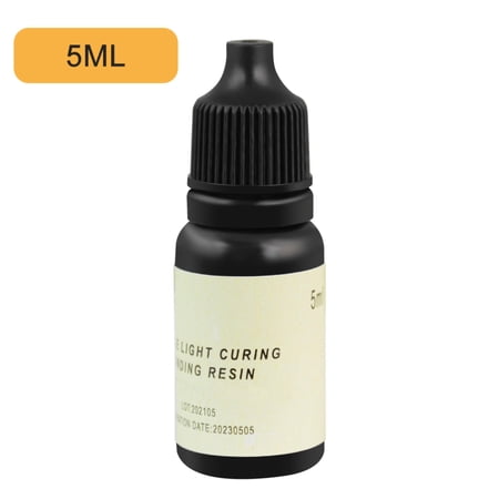 Denshine Dental Light Cure Enamel Resin Bonding Adhesive - 5ml Professional Universal Use Bottle - Brand New High Quality