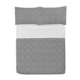 thumbnail image 1 of African Microfiber Bedspread Set, Antique Design Geometrical Shapes Symmetric Graphic Chevron Modern Display, Soft Bedding Set with Pillow Shams & Comforter, 3 Sizes, Black White, by Ambesonne, 1 of 1
