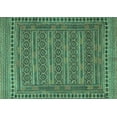 thumbnail image 1 of Ahgly Company Machine Washable Indoor Rectangle Southwestern Turquoise Blue Country Area Rugs, 2' x 3', 1 of 4