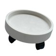 thumbnail image 1 of Flower Pot Tray Wheels Round Shape Removable Rotating Wheels Plant Stand for Balcony White 22, 1 of 4