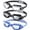 01 Black & Grey/Black & Clear/Blue & Transparent Blue, variant on Adult Swim Goggles,3 Pack Swimming Goggles for Swimming,Goggles Swimming for Women and Men,Anti Fog Swim Goggles