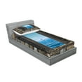 thumbnail image 2 of Ambesonne Nautical Fitted Sheet & Pillow Sham Set, Sailing Boat Idyllic, Twinxl, Grey Blue, 2 of 2