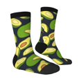 thumbnail image 2 of Goofa Fresh Avocado Printed Men's Crew Socks, Soft Durable Breathable Moisture-Wicking with Odor Control Cotton socks, 2 of 9