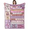 thumbnail image 1 of LHSHID 60th Family Birthday Ideas Blanket Gift 60x80in, 1 of 7