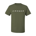thumbnail image 2 of Wild Bobby C H O S E N Inspirational/Christian Men Graphic Tee, Military Green, 4X-Large, 2 of 6