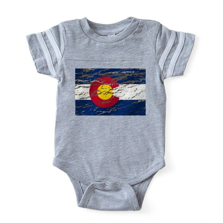 

CafePress - Colorado Vintage Flag - Cute Infant Baby Football Bodysuit