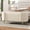 Beige, variant on 44" Modern Ottoman with Storage, Upholstered End of Bed Bench with Metal Legs, Entryway Bench with Seating for Bedroom, Living Room, Holds up to 330 lb, Beige