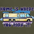 thumbnail image 3 of CafePress - HOME IS WHERE YOU PARK IT! Dark T Shirt - Men's Classic Graphic Cotton T-Shirt, 3 of 4