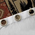 thumbnail image 4 of Manfei Wild Deer Blackout Curtains Set of 2 (52x84 Each),Safari Animal Moose Curtain,Red, 4 of 7