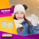 thumbnail image 2 of Guantes para niños Exquisitos guantes para mantener el calor para niños Práctico accesorio de ropa simple con color sólido para ropa de invierno Blanco 1 par Inevent AP009501-06B, 2 of 6
