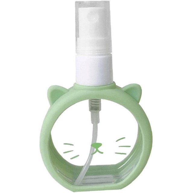 Jinsinto Household Spray Bottle, Mini Portable Empty Cosmetic Atomizer, Small Liquid Alcohol Refillable Container, Hand Sanitizer, Perfume, Green