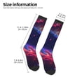 thumbnail image 2 of Fotbe Cosmic Cat Psychedelic Journey Calcetas Divertidas Estampadas para Hombre y Mujer, Calcetas de Algodón hasta la Rodilla para Caminar, Correr, Enfermería y Embarazo, 2 of 6