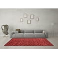 thumbnail image 3 of Ahgly Company Indoor Square Abstract Red Modern Area Rugs, 7' Square, 3 of 4