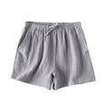 thumbnail image 1 of Tranfacy Summer Shorts for Women, Solid Color Casual Pocket Home Shorts, 1 of 6