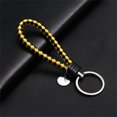 thumbnail image 1 of LLavero de cuerda tejida trenzada de cuero PU para hombre y mujer, colgante de bolso DIY, soporte de llavero, llavero de baratija de coche, regalo de joyería, 1 piezas, 1 of 4