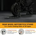 thumbnail image 4 of QinaQin Motorcycle Lift with a 450-Pound Load Capacity, Rear Wheel Lift Bracket, with u-Shaped and l-Shaped Adjustable Rocker Arm Shaft, Heavy-Duty Motorcycle Repair Lift, 4 of 7