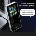 thumbnail image 3 of (PInk)MP3 MP4 Player Bluetooth-compatible Speaker Touch Key Built-in 16GB HiFi Metal Mini Portable Walkman With Radio FM Recording, 3 of 5
