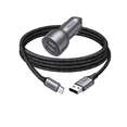 thumbnail image 1 of Cargador para Auto Dual 36w y Cable Reforzado USB A a C 2 m, 1 of 9