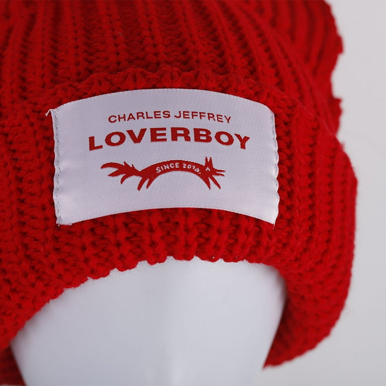 2023 Loverboy Cat Ear Knit Hat solid Warm Pig Ear Woolen Hat