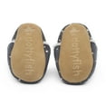 thumbnail image 5 of Dotty Fish Toddler Suede Slippers - Non-Slip, Soft Fleece-Lined –  Silver Stars, 18-24 Months, 5 of 6