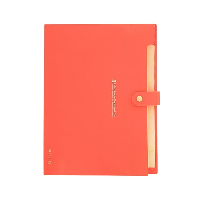 Xihbxyly Carpeta A4 de 8 Compartimentos, Bolsa de Almacenamiento de Oficina, Material Ligero y Duradero, Organización Eficiente de Documentos, Uso En Oficina y Escuela, Escritorio Ordenado, Tamaño 24