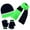 Lime (1250), variant on Swak Girls Hat,Scarf & Glove Set-Kids Cold Weather Winter Accessories-Childrens 3 Pc Beanie Set-Big Girls Hat Scarves & Glove