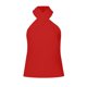 thumbnail image 4 of Camiseta sin mangas con cuello halter de color liso para mujer - Camiseta informal de verano a la moda, 4 of 7