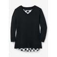 thumbnail image 4 of Woman Within Plus Size Layered Look Sweatshirt, 4 of 4