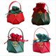 thumbnail image 1 of Bolsa con Asa de Caramelo Roja y Verde para Árbol de Navidad, Decoración del Hogar, Escritorio, Bolsa de Regalo de Año, 1 of 5