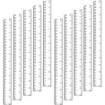thumbnail image 1 of 20 Pieces 12 Inch Plastic Rulers, Straight Ruler Office Rulers School Rulers (Clear), 1 of 7