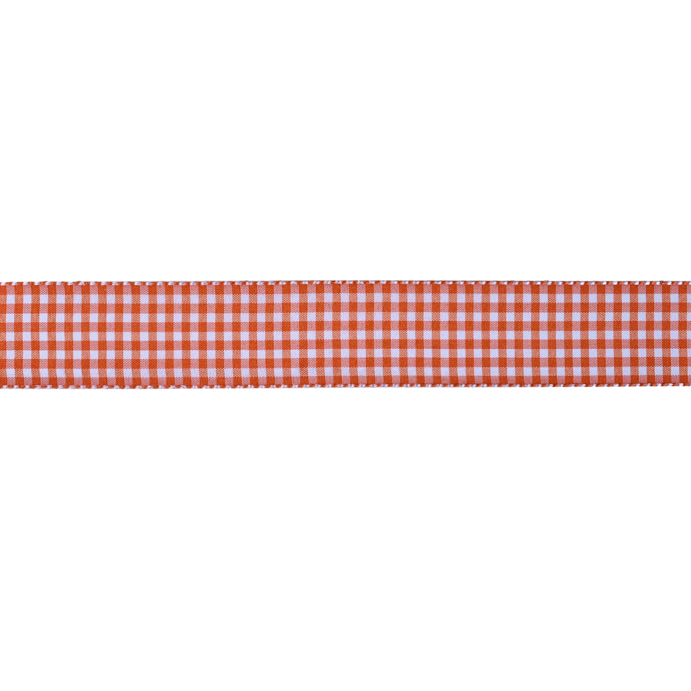 Gwen Studios 1.5" Orange Gingham Ribbon, 3 Yards