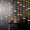 thumbnail image 2 of 52Ft Valentines Day Party Decorations Gold Love Heart Garland Hanging Paper Streamer Banner for Anniversary Mothers Day Engagement Wedding Bridal Shower Baby Shower Bachelorette Birthday Hen Party, 2 of 6