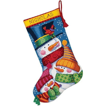 UPC: 0088677091392 | Dimensions Stocking Needlepoint Kit 16  Long-Freezin  Season Stitched Wool & Thread